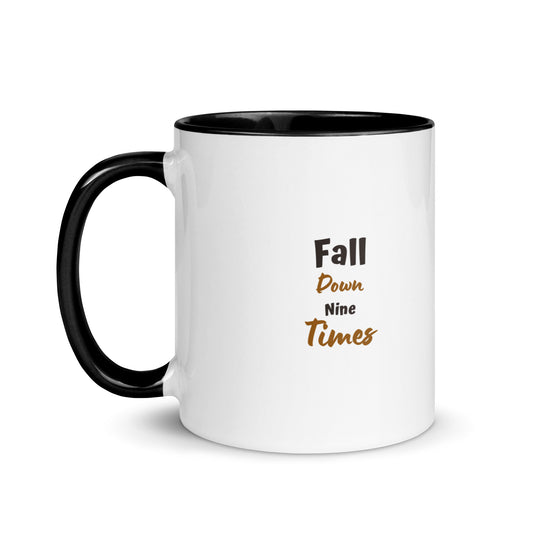 The "Stand UP ten times" Mug with color inside